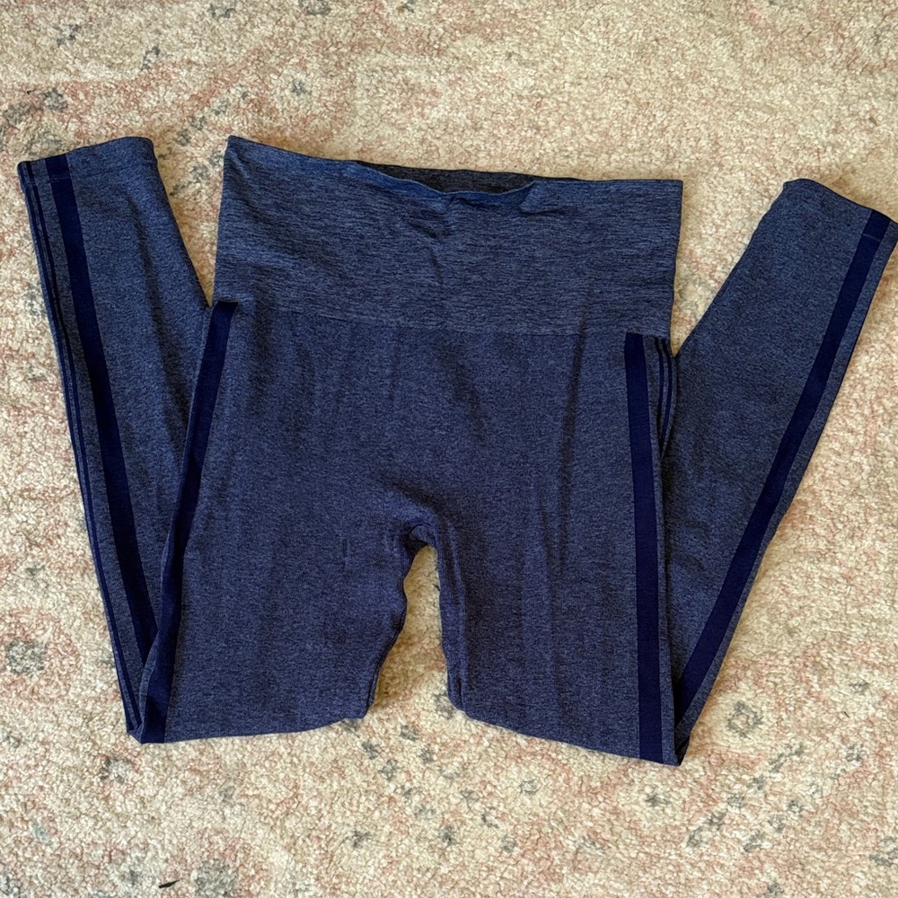SPANX Heathered Blue Leggings